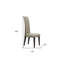 Chaises d'appoint de salle à manger en microfibre Darihanna