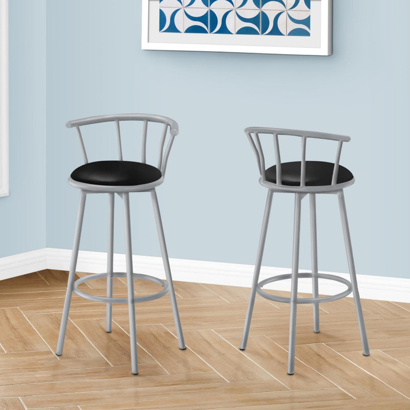 Tabouret de bar moderne et minimaliste, Gris / Blanc