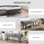 Banc rembourré en velours Lameer