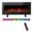 Recessed or Wall Mounted Electric Fireplace Heater with Remote Control-375069978