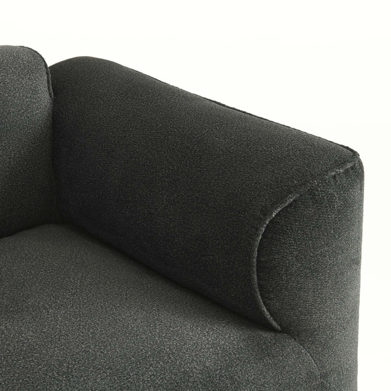 Boneless Luxury Double-Needle Cut Velvet 4-Seater Sofa with Pure Sponge Cushions, Detachable Footstool and Throw Pillows for Living Spaces