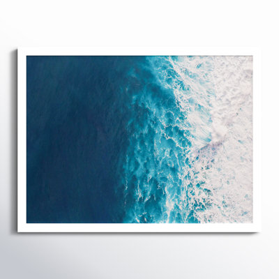 Seascape of Splashing Waves Print