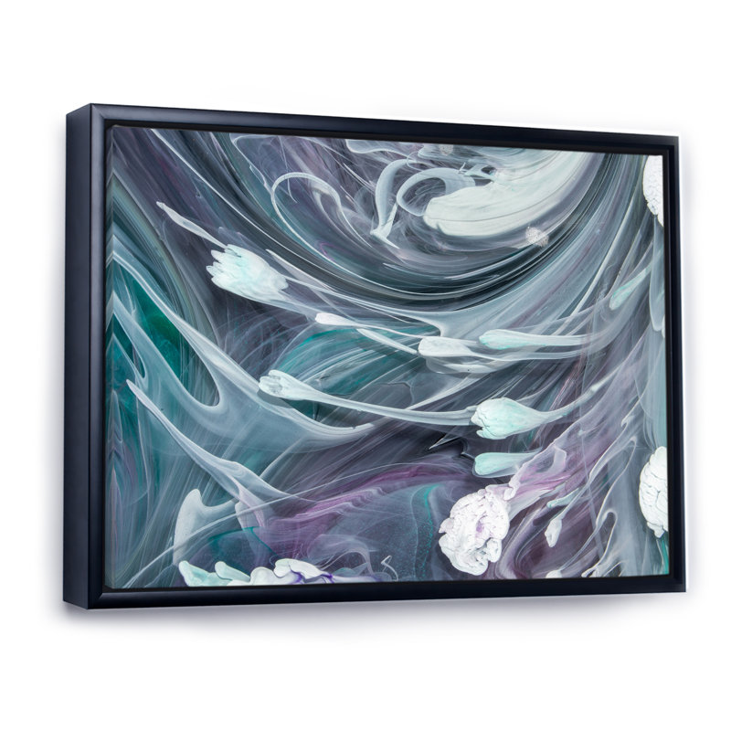 Art liquide VI - Reproduction de photo sur toile, H 24 po x l 36 po x P 1 po, Toile avec cadre flottant noir