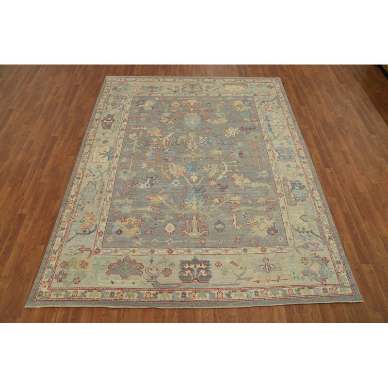 Tapis turc gris Oushak 8 x 10
