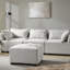 Chaise berçante moderne sans accoudoirs, structure en bois massif foncé, coussin de siège amovible, siège modulaire polyvalent, supports en bois, coussin de soutien de la hanche