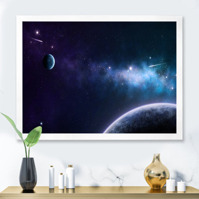 Blue And Purple Nebula II - Modern Canvas Wall Art -  Trinx, AC08CAEA666B4D0888B15E9D24D5A59F