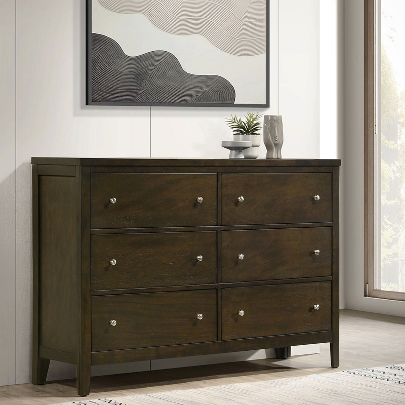Commode 6 tiroirs Dark Cocoa, Espresso