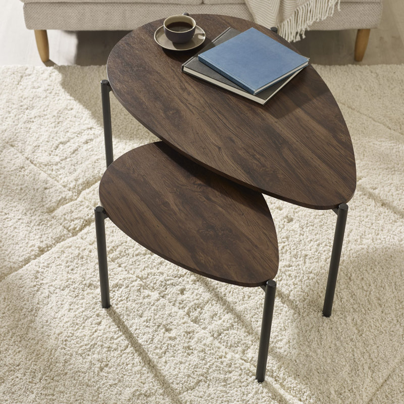 Taniyha Three Leg Coffee Table, Walnut