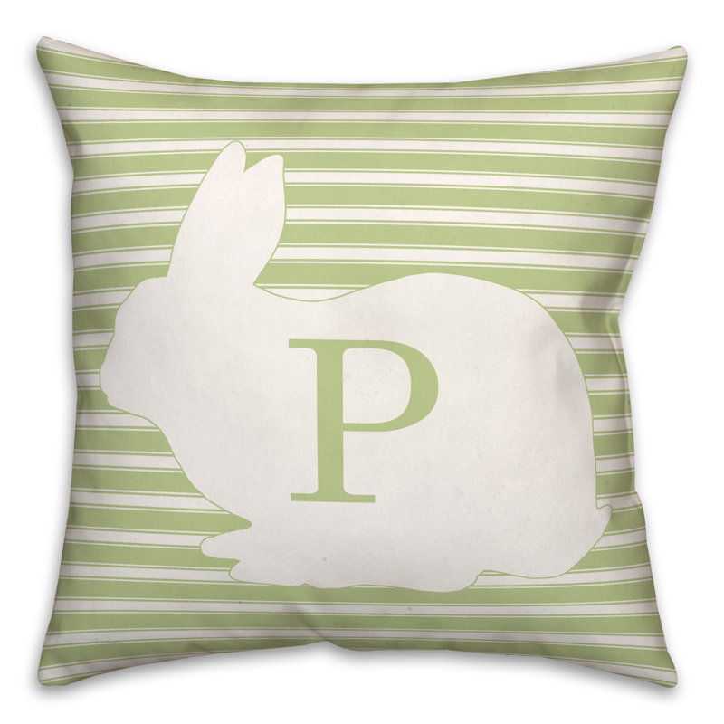 Striped Reversible Throw Pillow, P