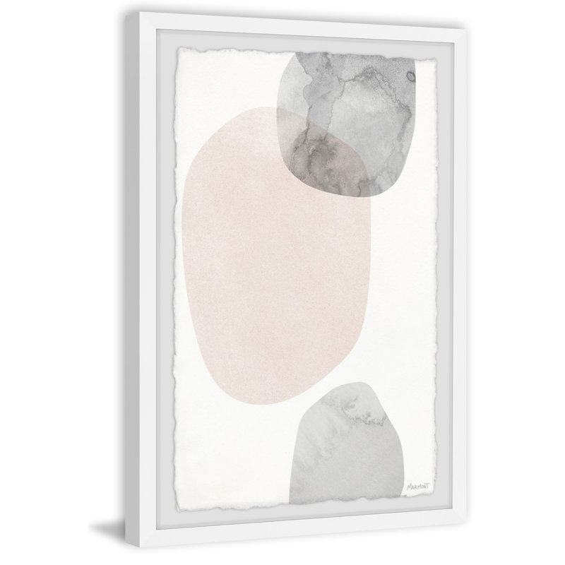 Magnified Stones - Single Picture Frame Painting, 30 cm H x 20 cm W x 3.81 cm D