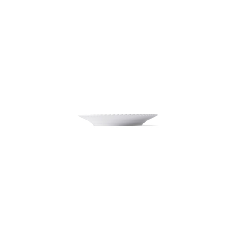 White Fluted Full Lace Dessert Plate 7.48"