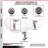 4-Piece Thermoplastic Rubber Caster Set