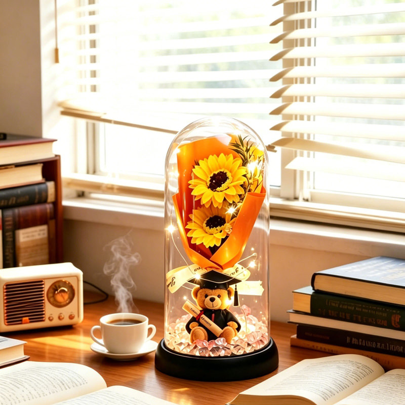 Night Light Glowing Artificial Flower Night Light, C