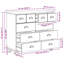 Chest of Drawer with Drawer with Storage ASKIM Solid Pine Wood Bedroom-1786501741