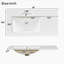36" Wood Bathroom Vanity with Solid Wood Frame, 2 Soft Close Doors, 4Soft Close Drawers, Adjustable Shelf, Modern Storage Cabinet