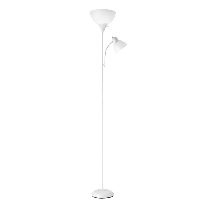 Lampe torchère sur pied 72 po Carleshia, Blanc