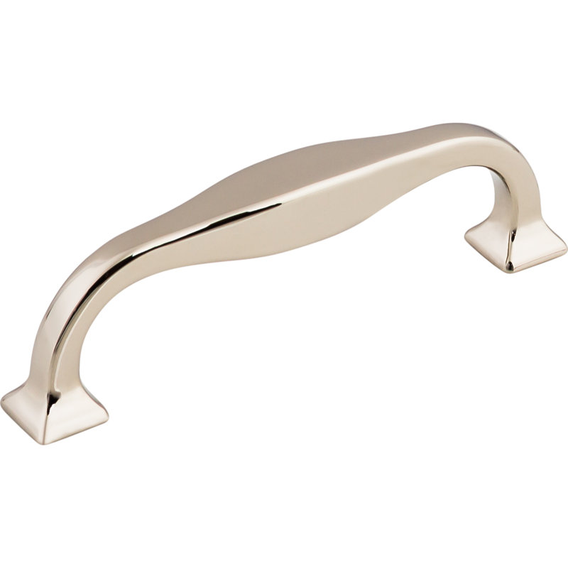 Contour 3 3/4" Center to Center Bar Pull, Polished Nickel