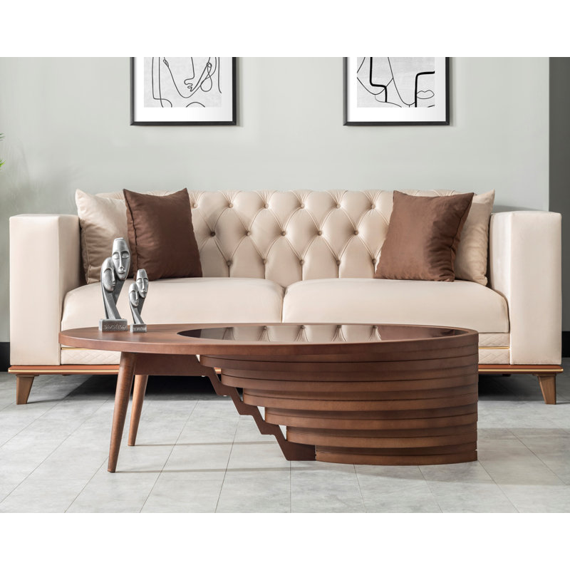 Damarii Glass Top Coffee Table