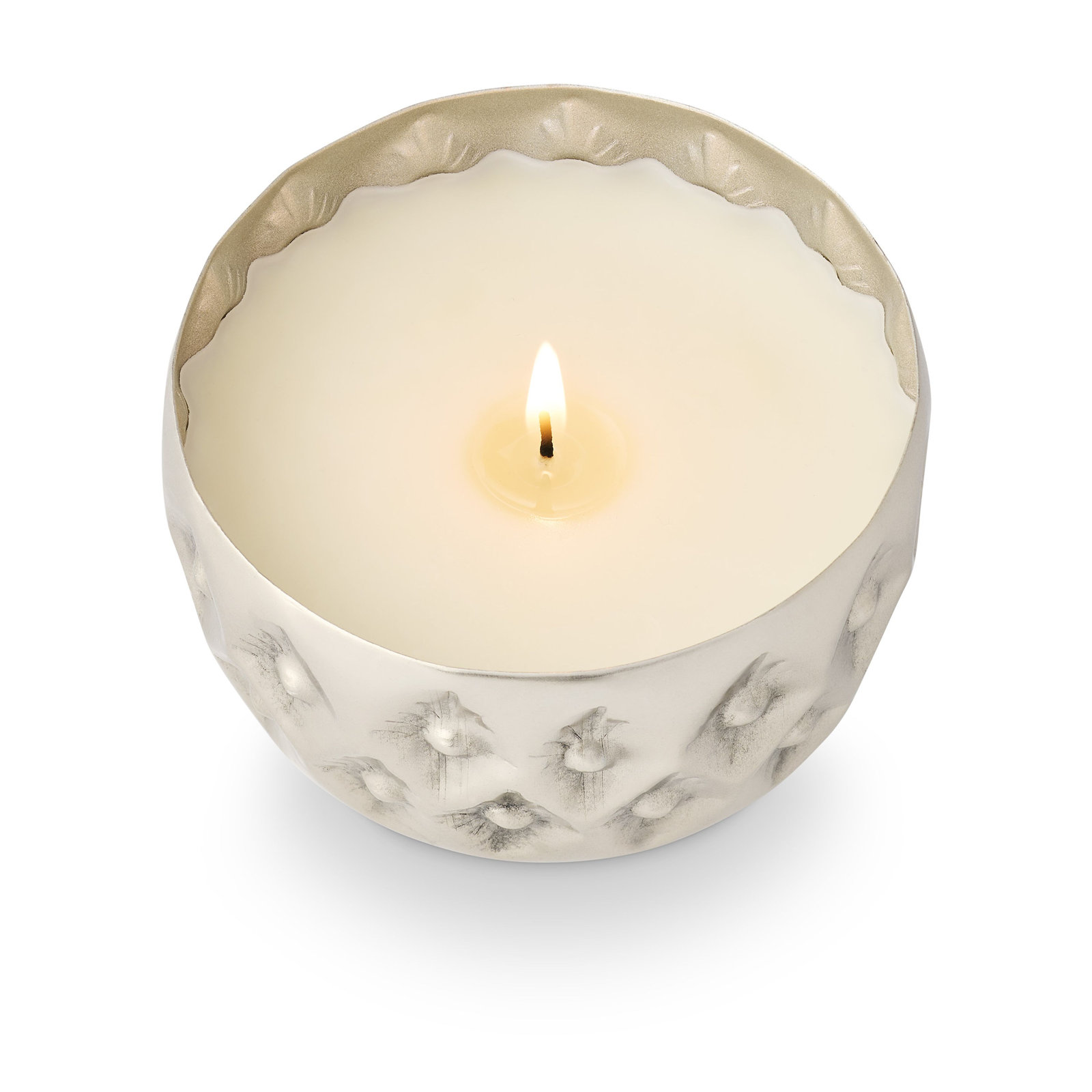 Balsam & Cedar Metal Scented Candle, Silver