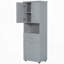 Tall Bathroom Cabinet with Laundry Basket-403078768