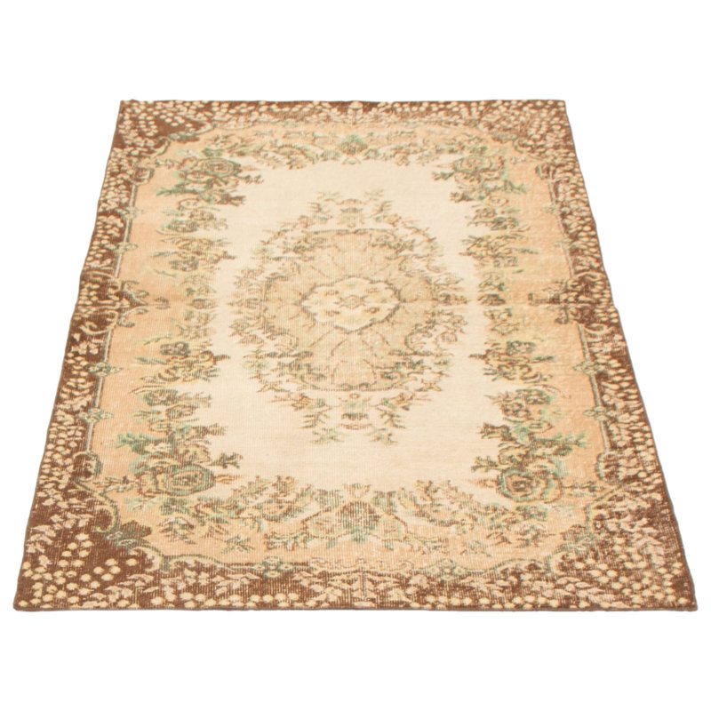 Tapis crème Tyreke Vintage 4 pi 0 po x 6 pi 9 po