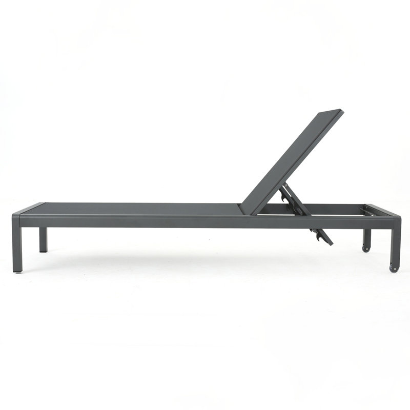Aluminum Frame CHAISE LOUNGE, Gray, 2