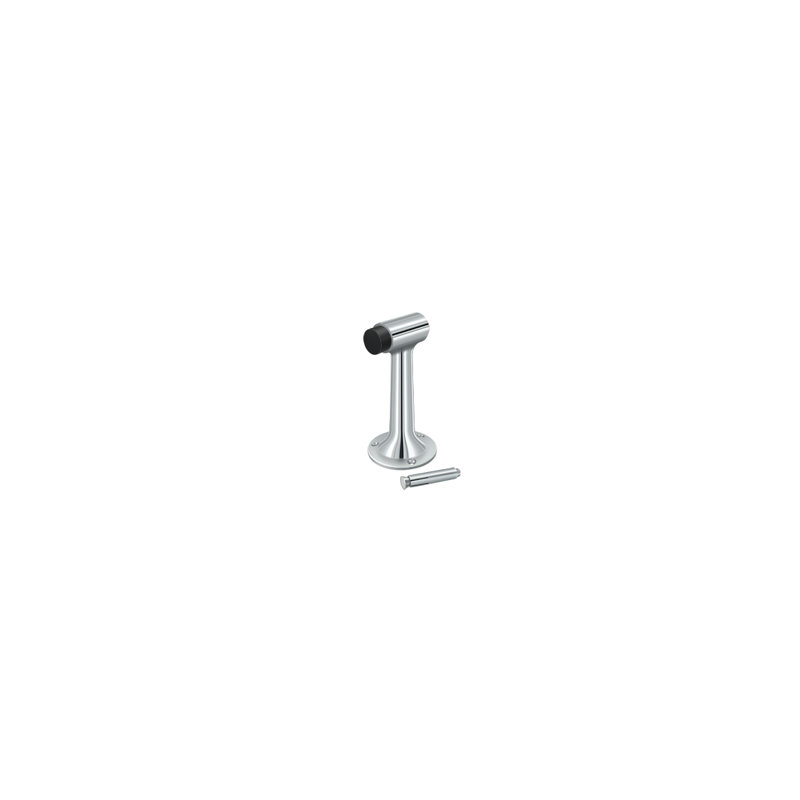 Door Stop, Polished Chrome