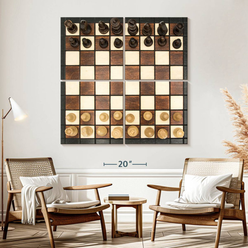 Jeu de société, H 57 po x l 57 po