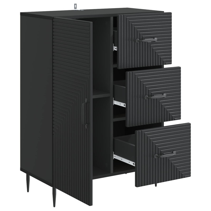 66cm Sideboard, Black