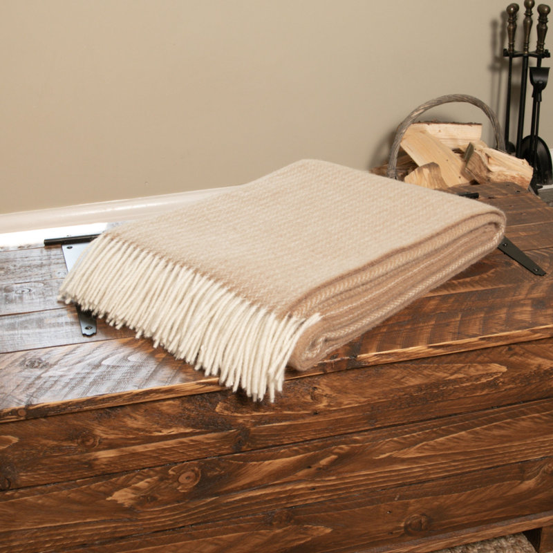 Snoqualmie Throw Blanket, Beige
