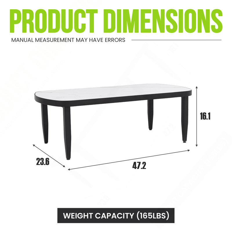 Table basse moderne d'extérieur Elegance Arc