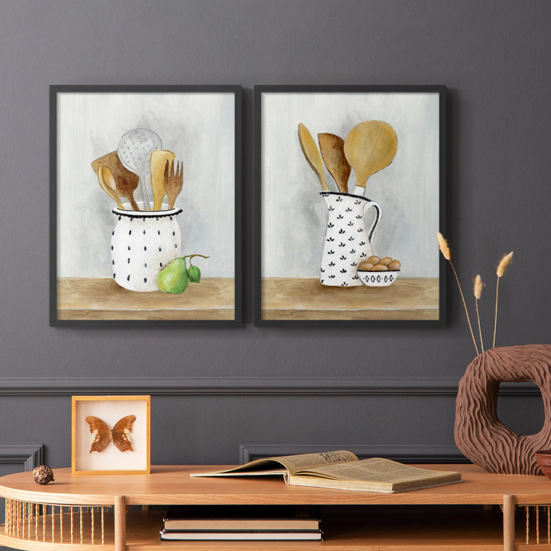 Impression encadrée I-Premium de Cottage Kitchen - prêt à être accroché - aucun clou requis - aucun clou requis
