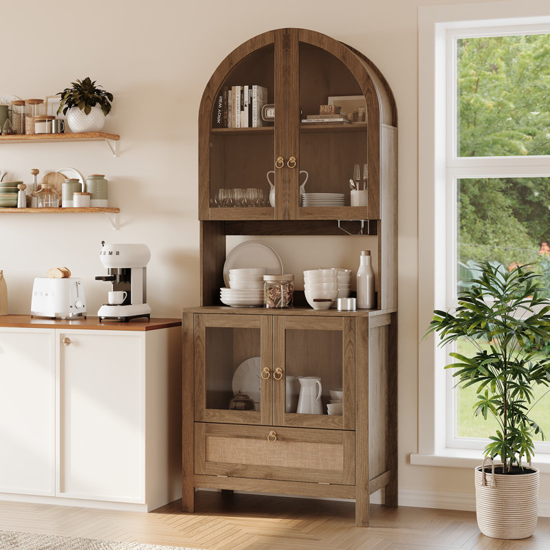 Armoire de cuisine 75 po, Noyer