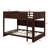 Queen Over Queen Bunk Bed With Built-In Storage Cabinets And Charging Station-1226826281
