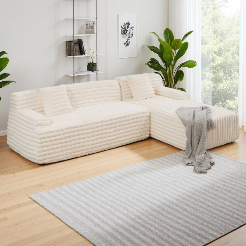 Canapé modulaire 110 po Cloud, Beige