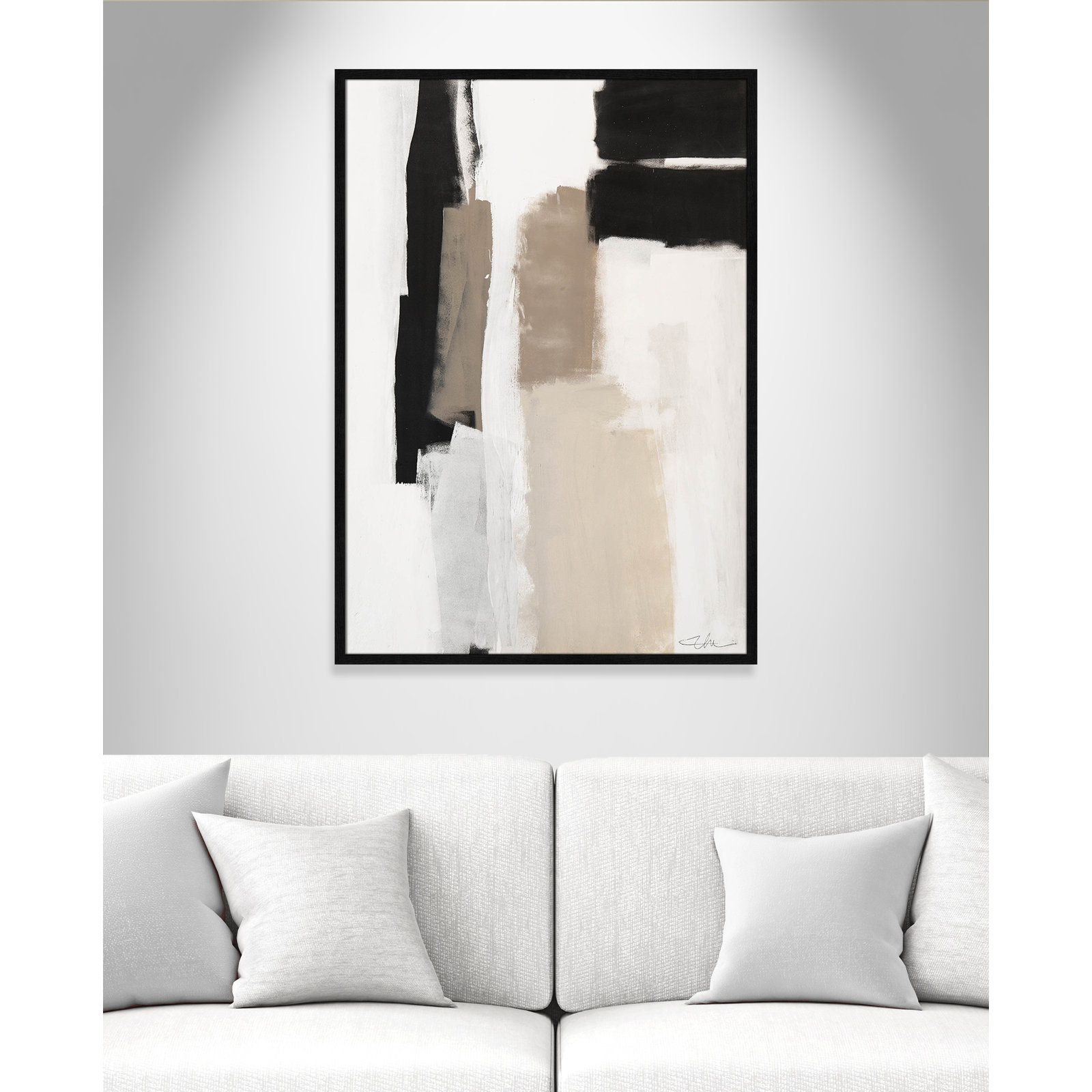 Earth Scapes II Print, 41.5" H x 29.5" W x 1.25" D, Black Slim Unmatted Picture Framed