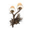 12" Wide Pinewood 2 Light Right Wall Sconce