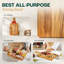 Teak wood serving tray with Anders handle