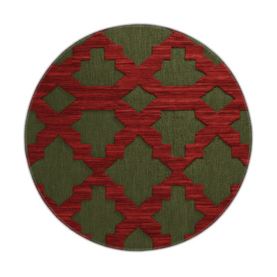 Tapis brun intérieur et extérieur Trellis
