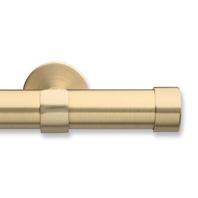 Cambria Designer Series Premium 1-1/8 in Larger Dia. Non-Adjustable Curtain Rod and Designer Brackets