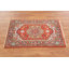 Tapis oriental rouge en laine rouge 2x3