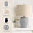 Claude Grid Ceramic Table Lamp
