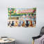 Winston Porter Cats Wall Hanging Tapestry Delicate Kittens and Ice Cream Multicolor Orange Green-1924524340