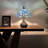Simonetti Tiffany Mini Table Lamp Dragonfly Blue Stained Glass LED Bulb Dragonfly Base 10"W*10"D*14"H*-1024287015