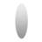 65" X 24" Oval Mirror, 5Mm Silver, Blast, For Salon And Bedroom Decor Crystal-Clear, Shatterproof, Home Office