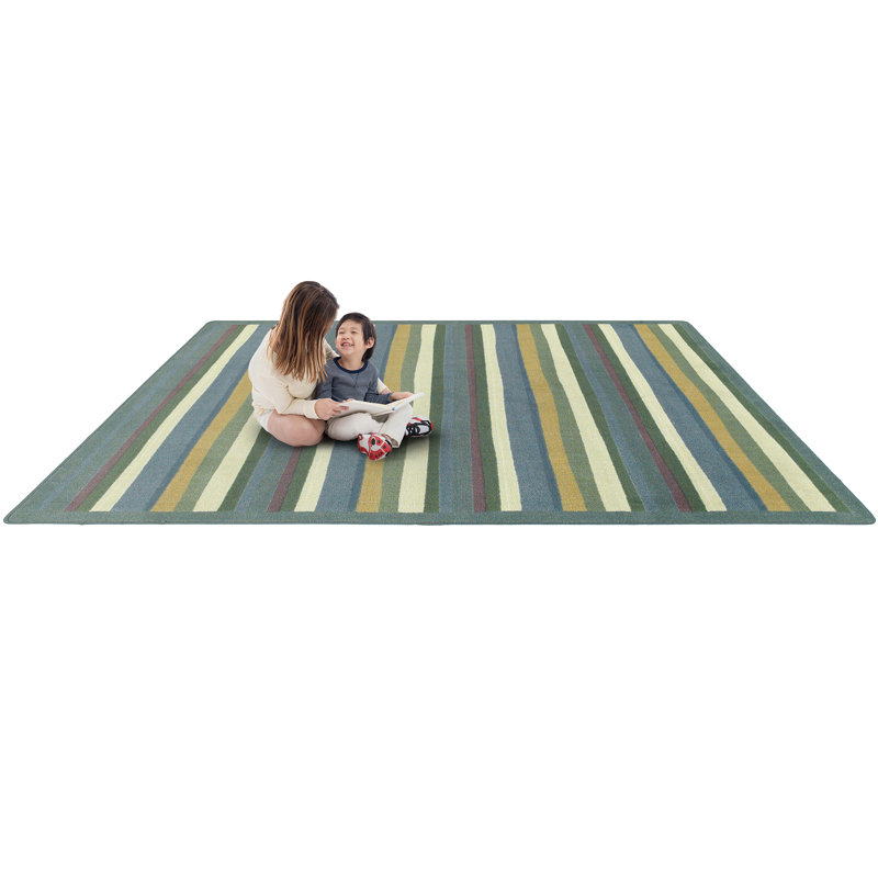 Just for Kids Yipes Stripes Area Rug, Rectangle 3'10" x 5'4"