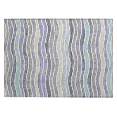Machine Washable Indoor/Outdoor Micelotta ACN2333 Stripes Rug