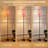  68.5" Standing Floor Lamp Seamless abstract cherries coquette bows Dimmable Metal Pole Lamp with Linen Lampshade LED Bulb Included