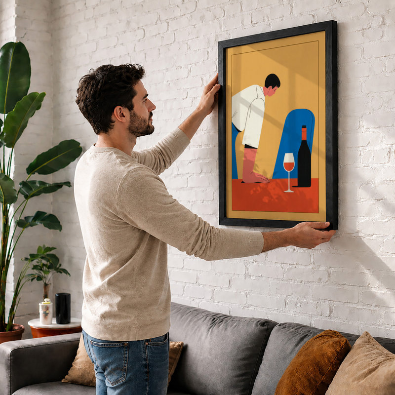 Contemplation In Colour Modern - Print, Unframed, A4 - 29.7 x 21.0 cm