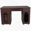 Bureau d'ordinateur complet avec rangement, chocolat